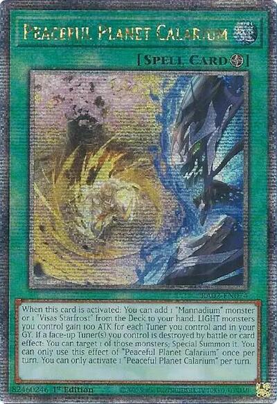 Peaceful Planet Calarium (Quarter Century Secret Rare)