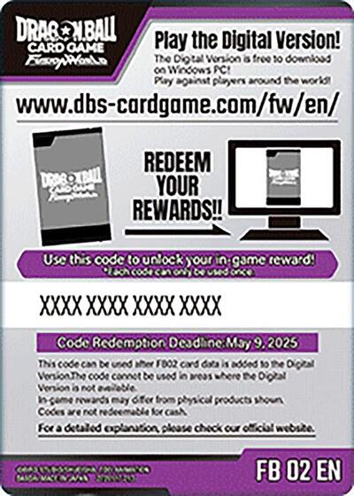 Code Card - Blazing Aura Booster (FB02)