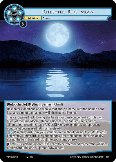 Reflected Blue Moon