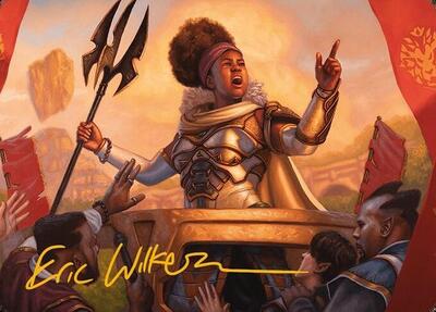 Recruiter of the Guard Art Card (Gold-Stamped Signature)