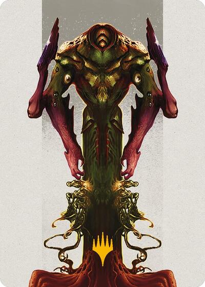 Kozilek, the Broken Reality Art Card (Gold-Stamped Planeswalker Symbol)