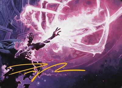 Flare of Malice Art Card (Gold-Stamped Signature)