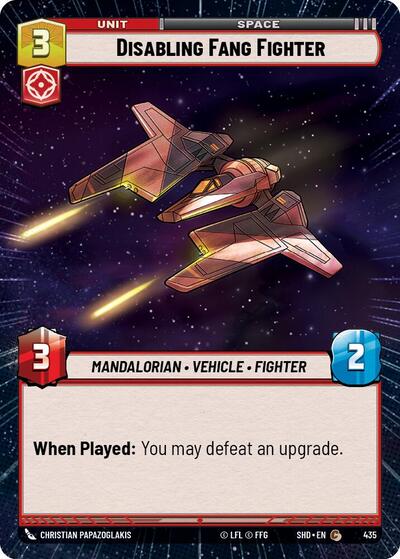 Disabling Fang Fighter (Hyperspace)