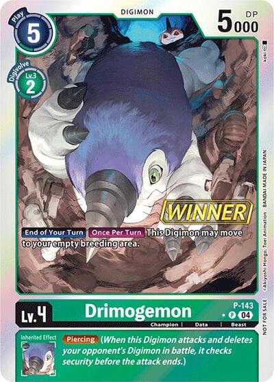 Drimogemon - P-143 (Store Tournament 2024 Jul. - Sep. Winner Pack)