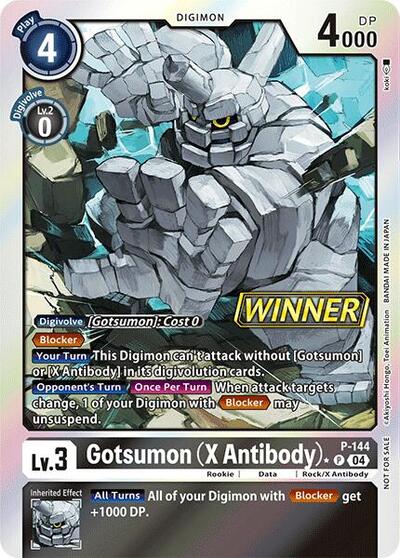 Gotsumon (X Antibody) - P-144 (Store Tournament 2024 Jul. - Sep. Winner Pack)
