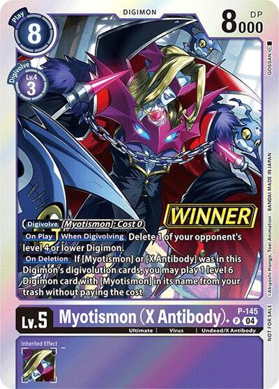 Myotismon (X Antibody) - P-145 (Store Tournament 2024 Jul. - Sep. Winner Pack)