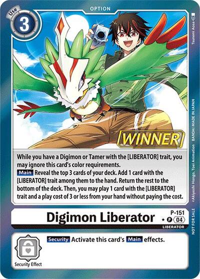 Digimon Liberator - P-151 (Store Tournament 2024 Jul. - Sep. Winner Pack)