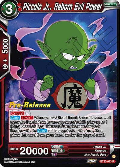 Piccolo Jr., Reborn Evil Power