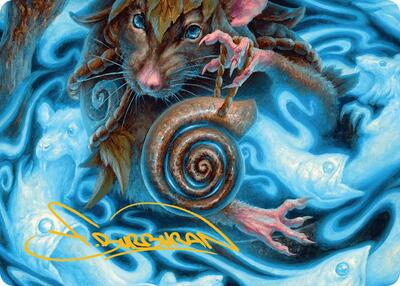 Mind Spiral Art Card (Gold-Stamped Signature)