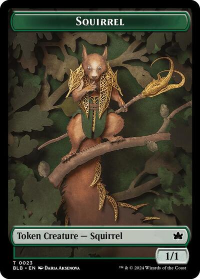 Squirrel // Food Double-Sided Token