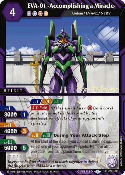 EVA-01 -Accomplishing a Miracle-