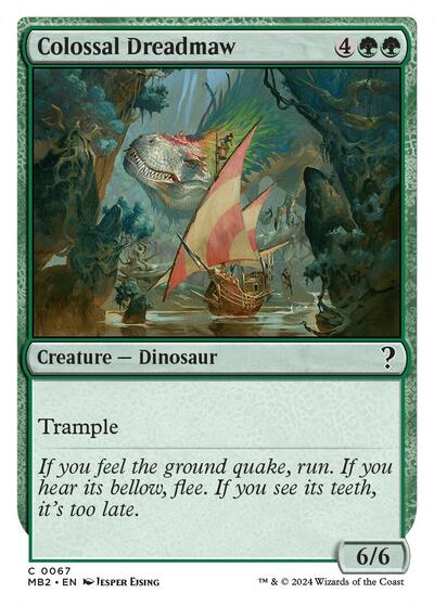 Colossal Dreadmaw (White Border)