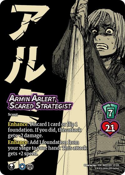 Armin Arlert, Scared Strategist
