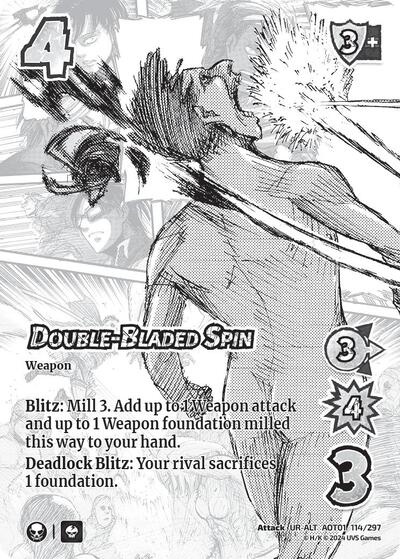 Double-Bladed Spin (Alternate Art)