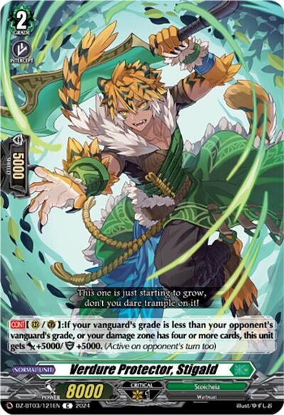 Verdure Protector, Stigald