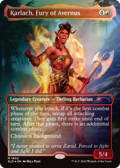Karlach, Fury of Avernus (Rainbow Foil)