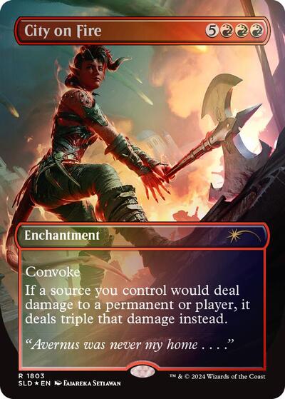 City on Fire (Rainbow Foil)