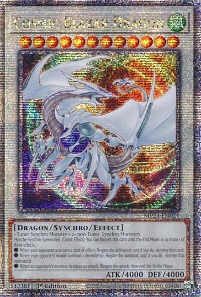 Cosmic Blazar Dragon (Quarter Century Secret Rare)
