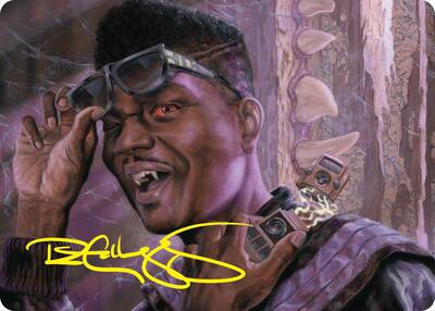 Dashing Bloodsucker Art Card (Gold-Stamped Signature)