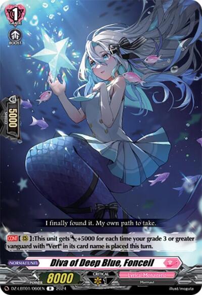 Diva of Deep Blue, Fonceil