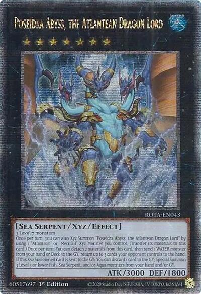 Poseidra Abyss, the Atlantean Dragon Lord (Quarter Century Secret Rare)