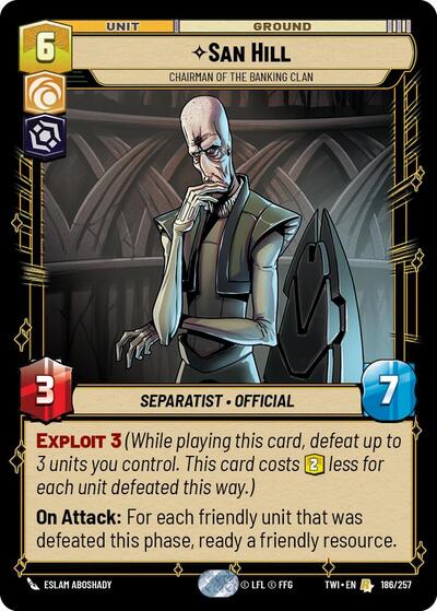 San Hill - Chairman of the Banking Clan