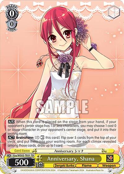 Anniversary, Shana