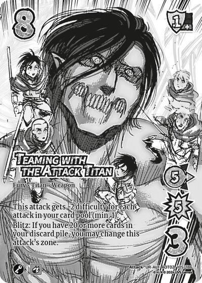 Teaming with the Attack Titan (Alternate Art)