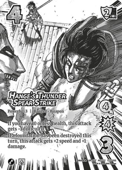 Hange's Thunder Spear Strike (Alternate Art)