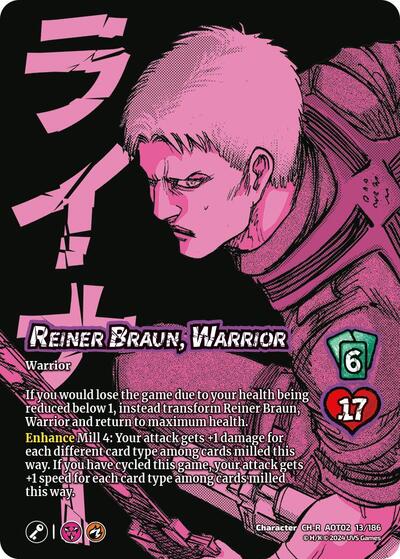 Reiner Braun, Warrior // Reiner, Armored Titan Advancing