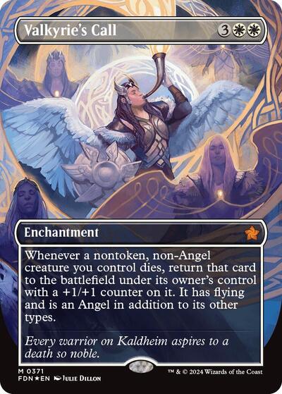 Valkyrie's Call (Borderless) (Mana Foil)