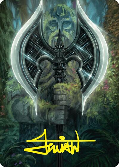 Leyline Axe Art Card (49/54) (Gold-Stamped Signature)