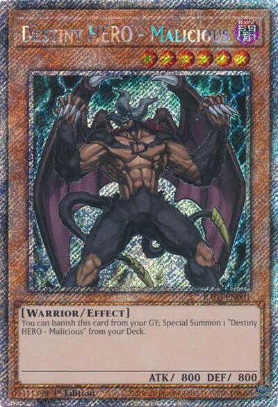 Destiny HERO - Malicious (Platinum Secret Rare)