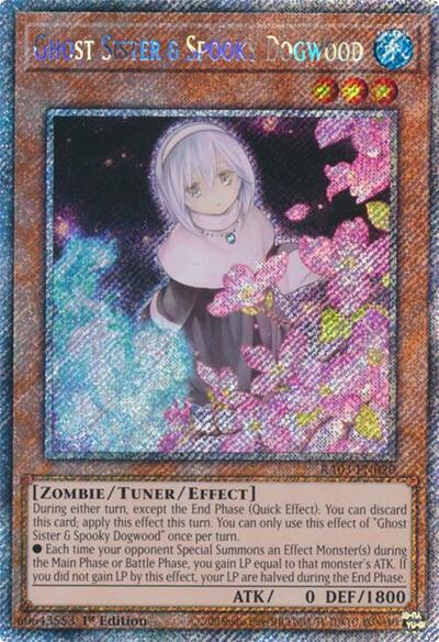 Ghost Sister & Spooky Dogwood (Alternate Art) (Platinum Secret Rare)