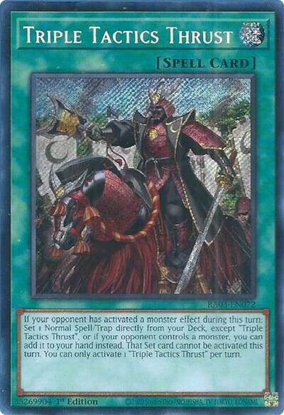Triple Tactics Thrust (Secret Rare)
