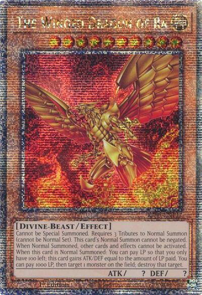 The Winged Dragon of Ra (Quarter Century Secret Rare)