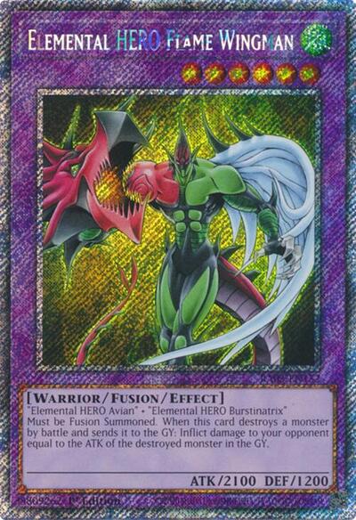 Elemental HERO Flame Wingman (Platinum Secret Rare)