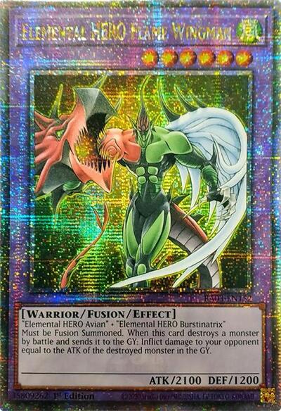 Elemental HERO Flame Wingman (Quarter Century Secret Rare)