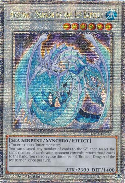 Brionac, Dragon of the Ice Barrier (Quarter Century Secret Rare)