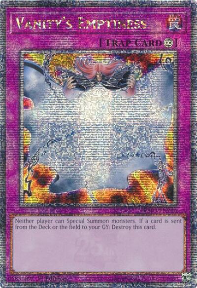 Vanity's Emptiness (Quarter Century Secret Rare)