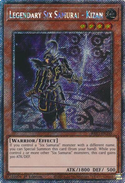 Legendary Six Samurai - Kizan (Platinum Secret Rare)