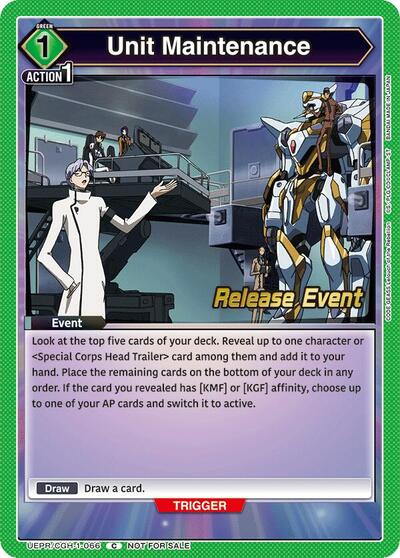 Unit Maintenance