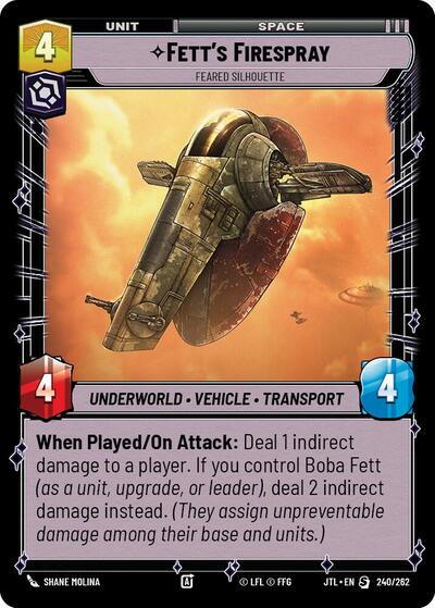 Fett's Firespray - Feared Silhouette