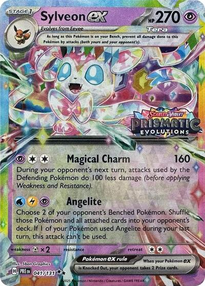 Sylveon ex - 041/131 (Prismatic Evolutions Stamp)