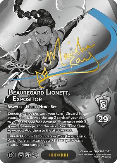 Beauregard Lionett, Expositor (Serial Numbered)