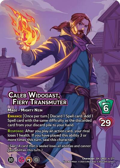 Caleb Widogast, Fiery Transmuter