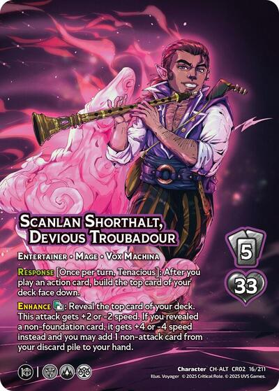 Scanlan Shorthalt, Devious Troubadour (Alternate Art)