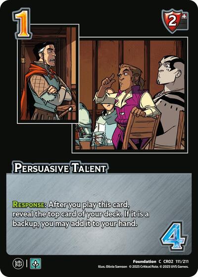 Persuasive Talent