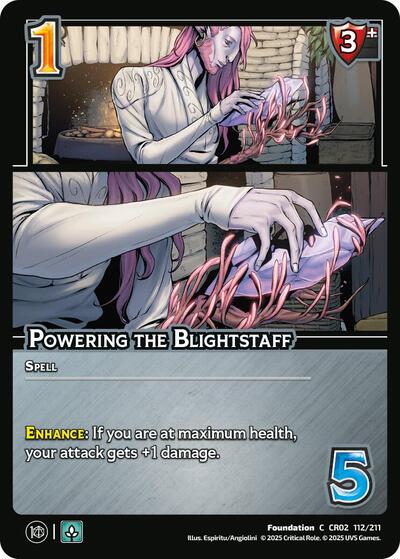 Powering the Blightstaff