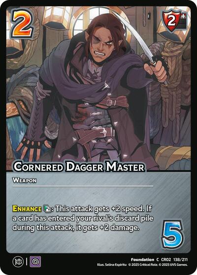 Cornered Dagger Master
